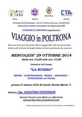 Locandina viaggi in poltrona