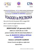 Locandina viaggi in poltrona
