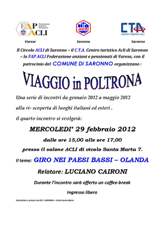 Locandina viaggi in poltrona