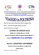 Locandina viaggi in poltrona