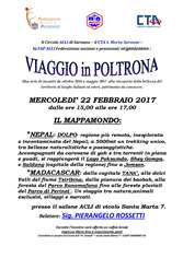 Locandina viaggi in poltrona