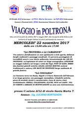 Locandina viaggi in poltrona