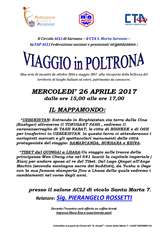 Locandina viaggi in poltrona