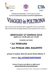 Locandina viaggi in poltrona