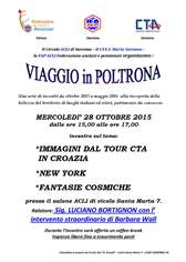 Locandina viaggi in poltrona