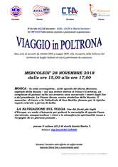 Locandina viaggi in poltrona