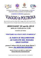Locandina viaggi in poltrona