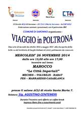 Locandina viaggi in poltrona