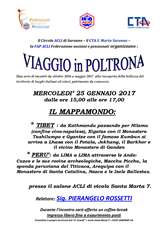 Locandina viaggi in poltrona
